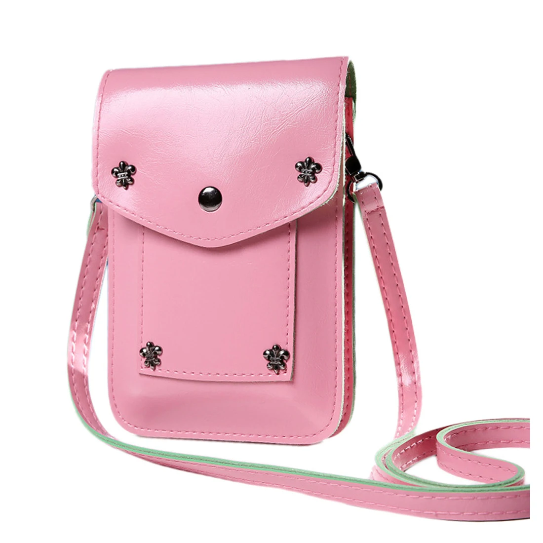 Девушка Сумки пять небольших Заклёпки Для женщин плечо сумка handbagpink | Багаж и