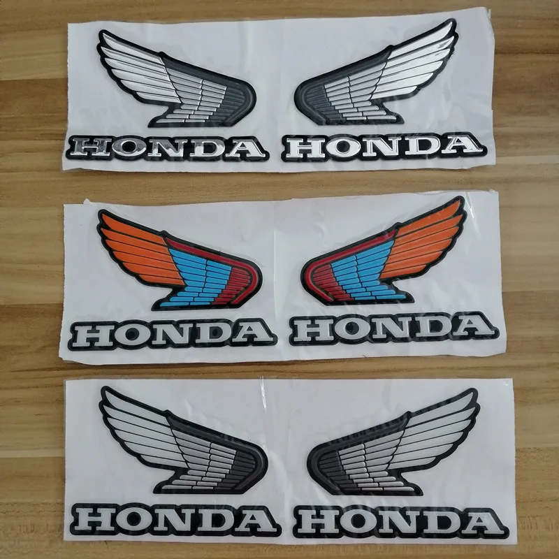 3D Wings Logo badge emblem Sticker Motorcycle tank sticker Car Decal for Honda CBR cb 400 600 500 1000 badge sticker emblem