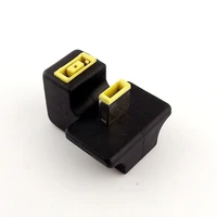 5x 180 degree angled rectangle port male to female extension charger adapter for lenovo thinkpad