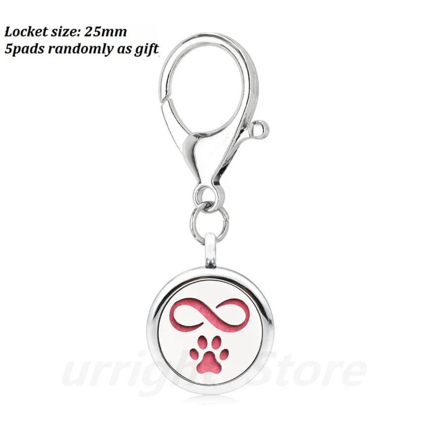 Batman Star Aroma Key Chain Love paw crown 25mm locket essential oil Locket Perfume Diffuser with Lobster clasp chain +5pads | Украшения и