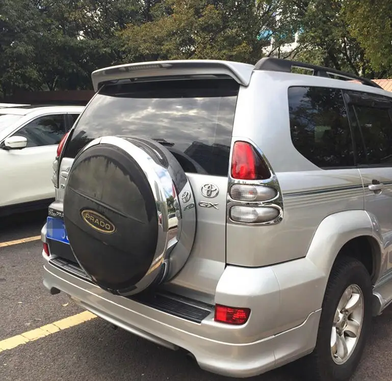 Высокое качество ABS черный белый цвет заднее крыло автомобиля Спойлер для Prado