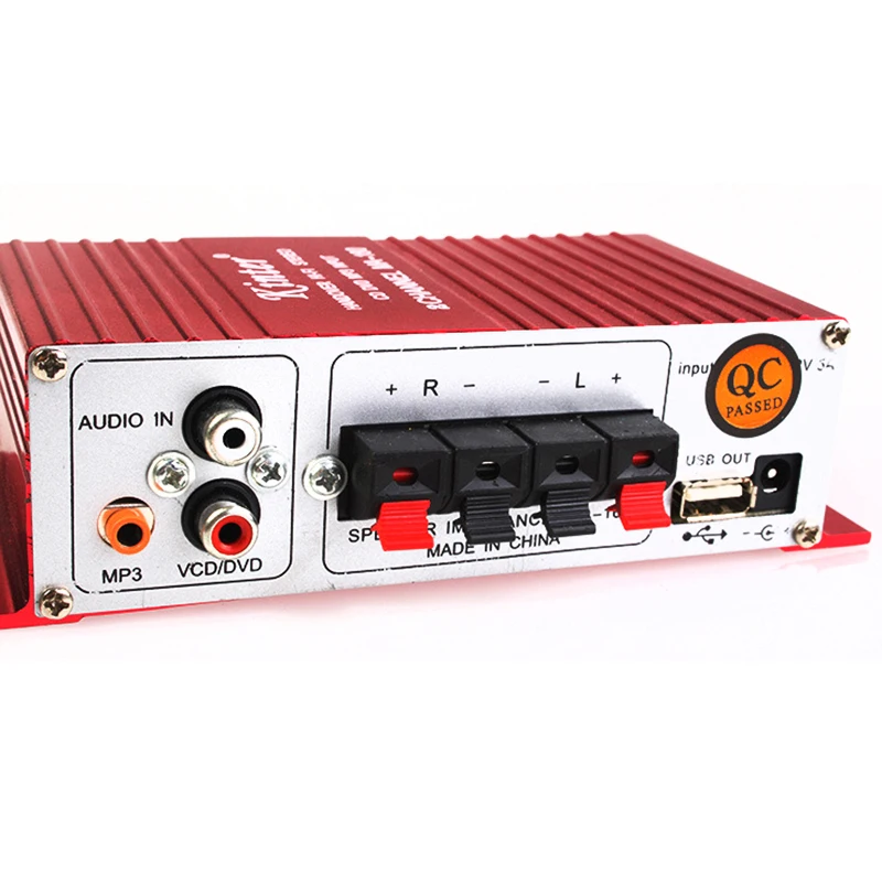 Цифровой USB стерео аудио усилитель мощности DC 12 В Hi Fi мини звуковой режим авто