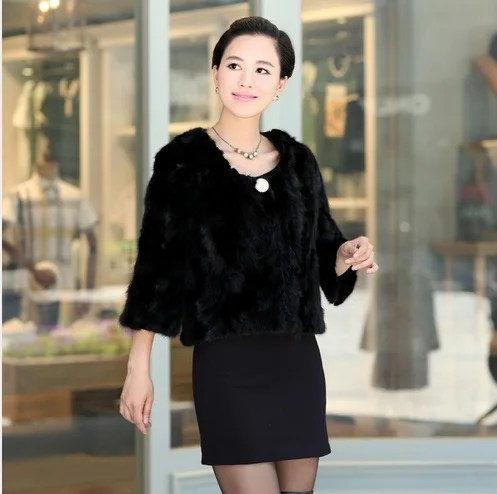 Бесплатная доставка Новинка натуральная норковая шуба женская короткая зимний
