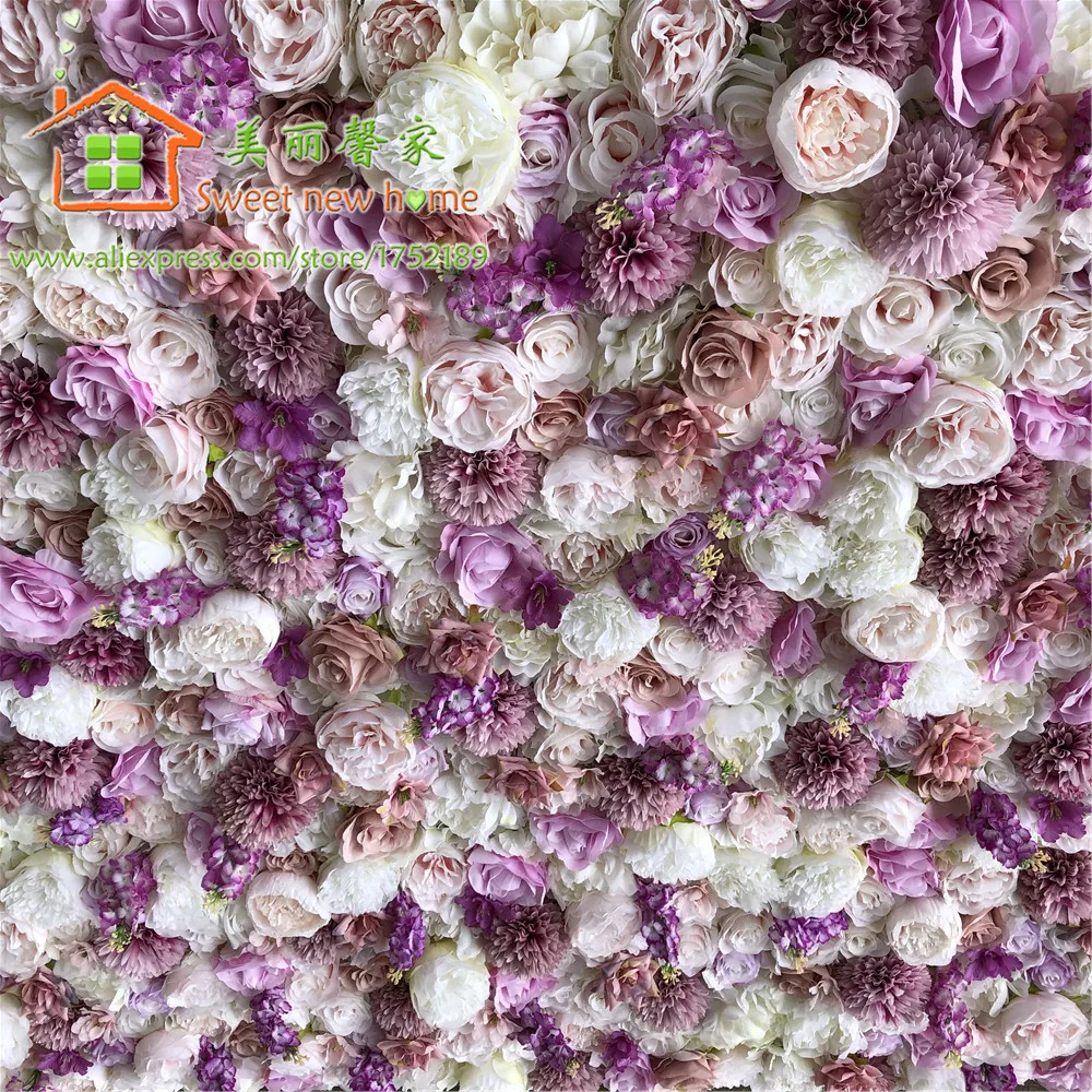 3D Искусственные розы FlowerWall панель DIY цветок Бегуны для свадебного фона или стола украшения