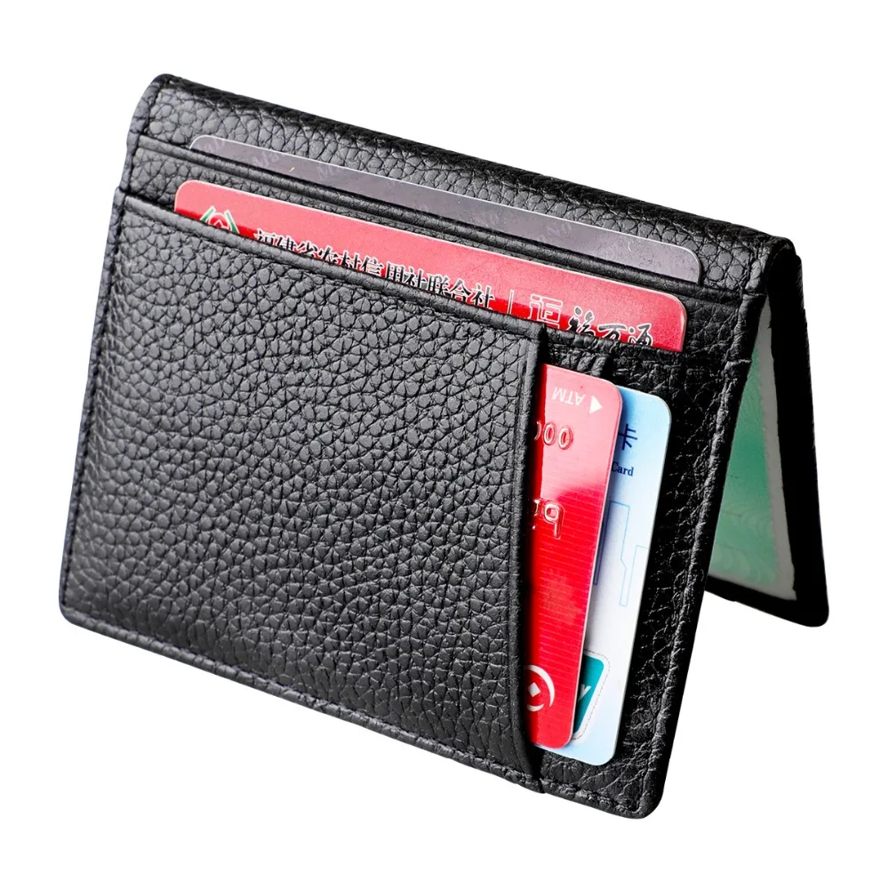 CUIKCA High quality Split leather card wallets fashion men holder purse credit case FGS365 | Багаж и сумки