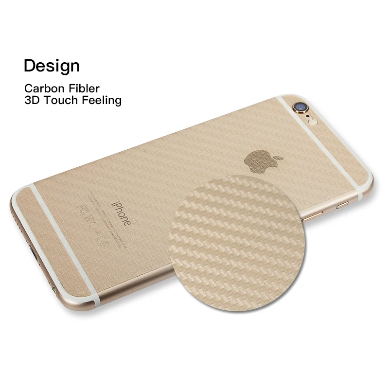 Ascromy 100 шт. стикер из углеродного волокна 3D Защита экрана для iPhone 6 6S 7 Plus Защитная