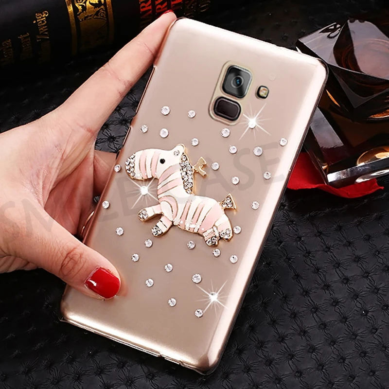 Чехол Smile для Samsung galaxy A8 2018 A530 5 6 "прозрачный пластиковый чехол со стразами Plus A730F