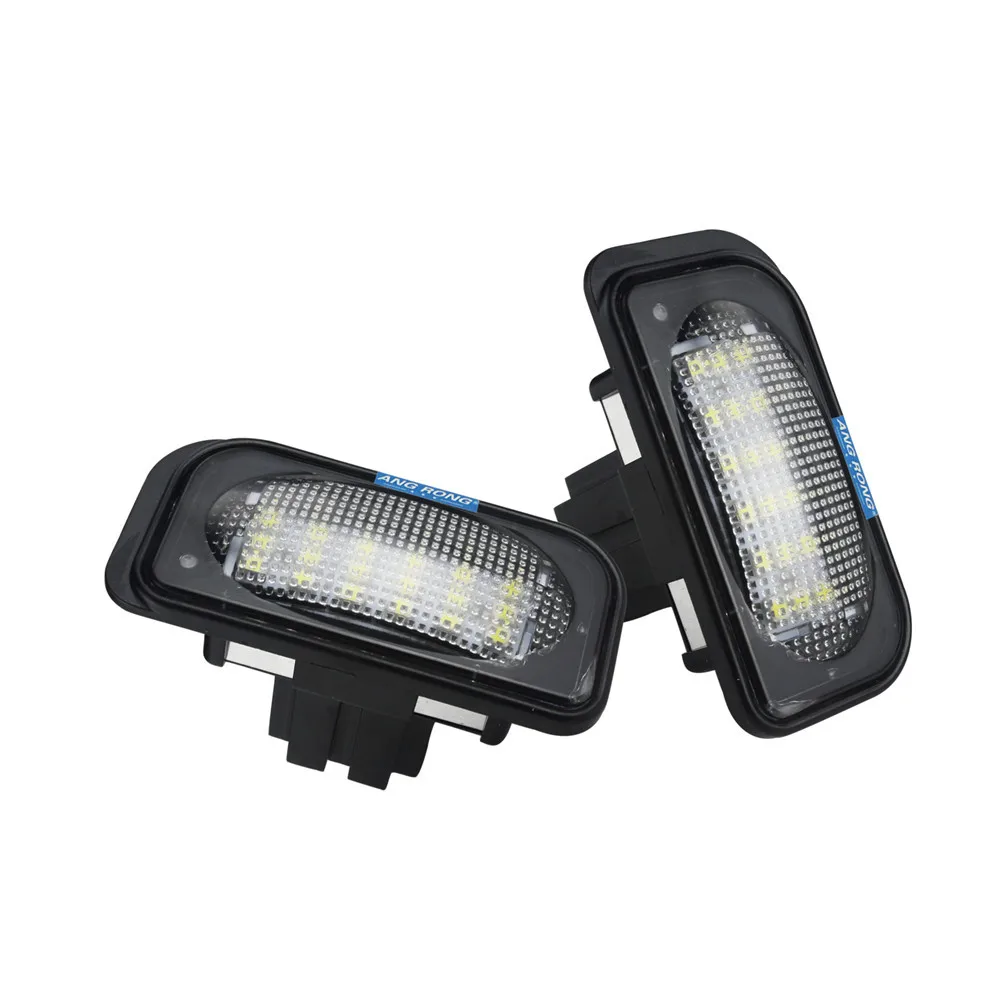 ANGRONG 18 SMD Белая светодиодный светильник ПА для номерного знака 6000K Mercedes Benz C-Class W203 4D