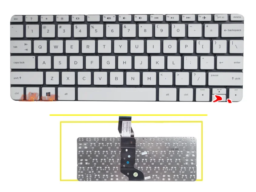 Клавиатура для ноутбука HP stream 13 C000 C014TU C103TU C021TU C без рамки|keyboard for hp|laptop keyboard hplaptop |