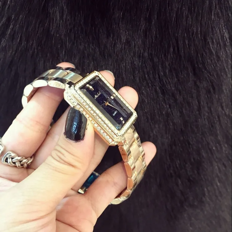 Часы наручные Mashali женские кварцевые брендовые модные роскошные со стразами |