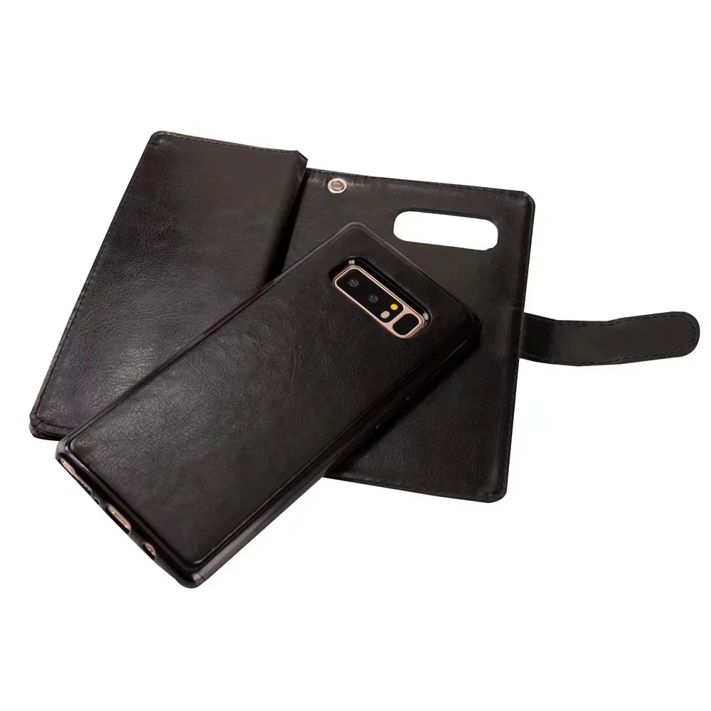 Магнитный чехол бумажник 2 в 1 из искусственной кожи для Samsung Galaxy S10Plus S9Plus S8Plus 9