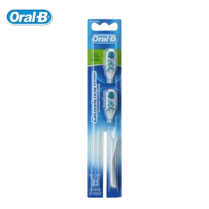Сменные насадки для электрической зубной щетки Oral B, двойная очистка, совместима с перекрестными насадками, 2 насадки = 1 упаковка