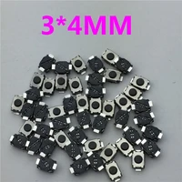 50pcslot smt 3x4mm 2pin tactile tact push button micro switch g74 self reset momentary free shipping