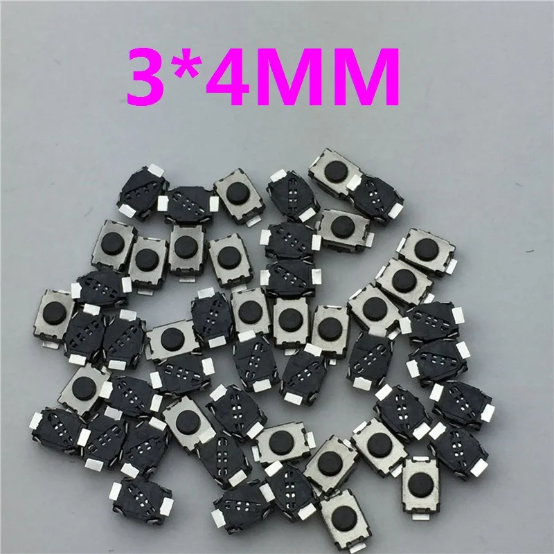 Тактильный кнопочный микро переключатель G74 50 шт./лот SMT 3x4 мм 2PIN самосброс