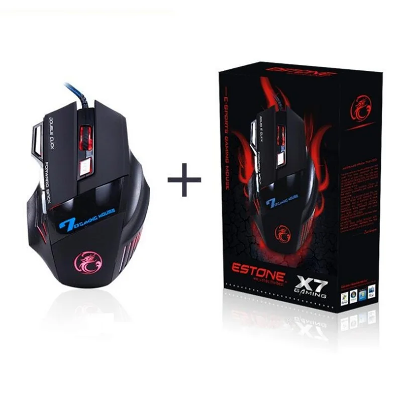QTECH USB проводной игровой Мышь Glow 7 Ключи оптика 3200 Точек на дюйм подходит для