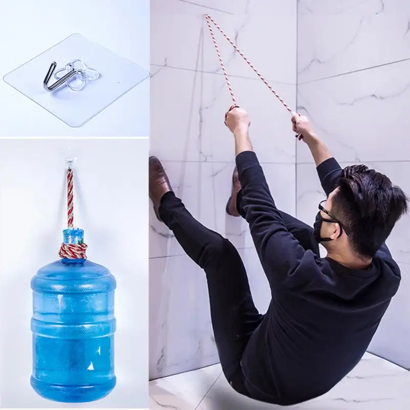 Прозрачные крючки 2 шт./лот съемный настенный крючок с сильной пастой для