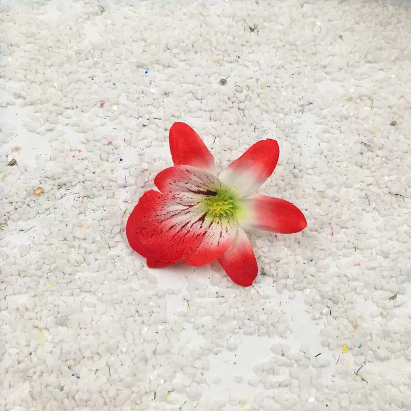 5 шт./искусственные шелковые цветы маленькая голубая бабочка Орхидея DIY