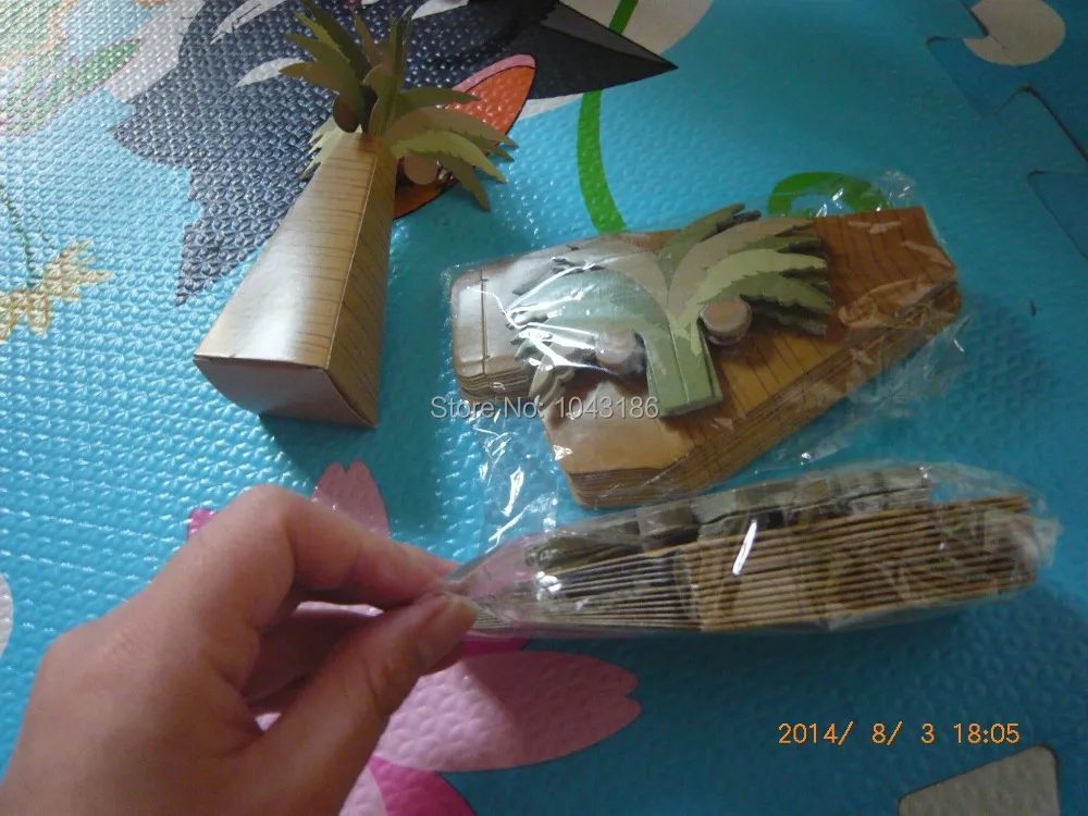 Свадебные сувениры-коробки для сувениров с многомерными деталями украшение