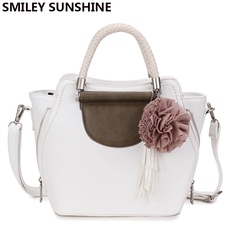 SMILEY SUNSHINE брендовая новая женская сумка с кисточкой на плечо винтажные ручные