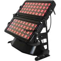 6 pieces double linear rgbw a uv 6in1 led city color spotlights 72pcs 18w outdoor led wall washer light