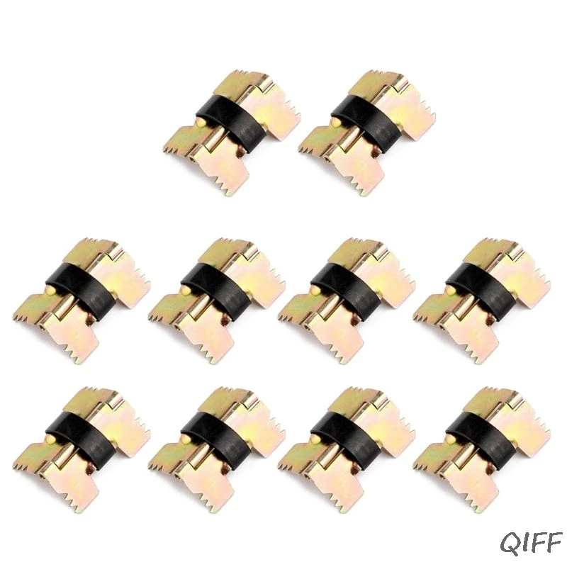 10 шт. винтажные Мини размеры самозакрывающиеся металлические Пружинные петли