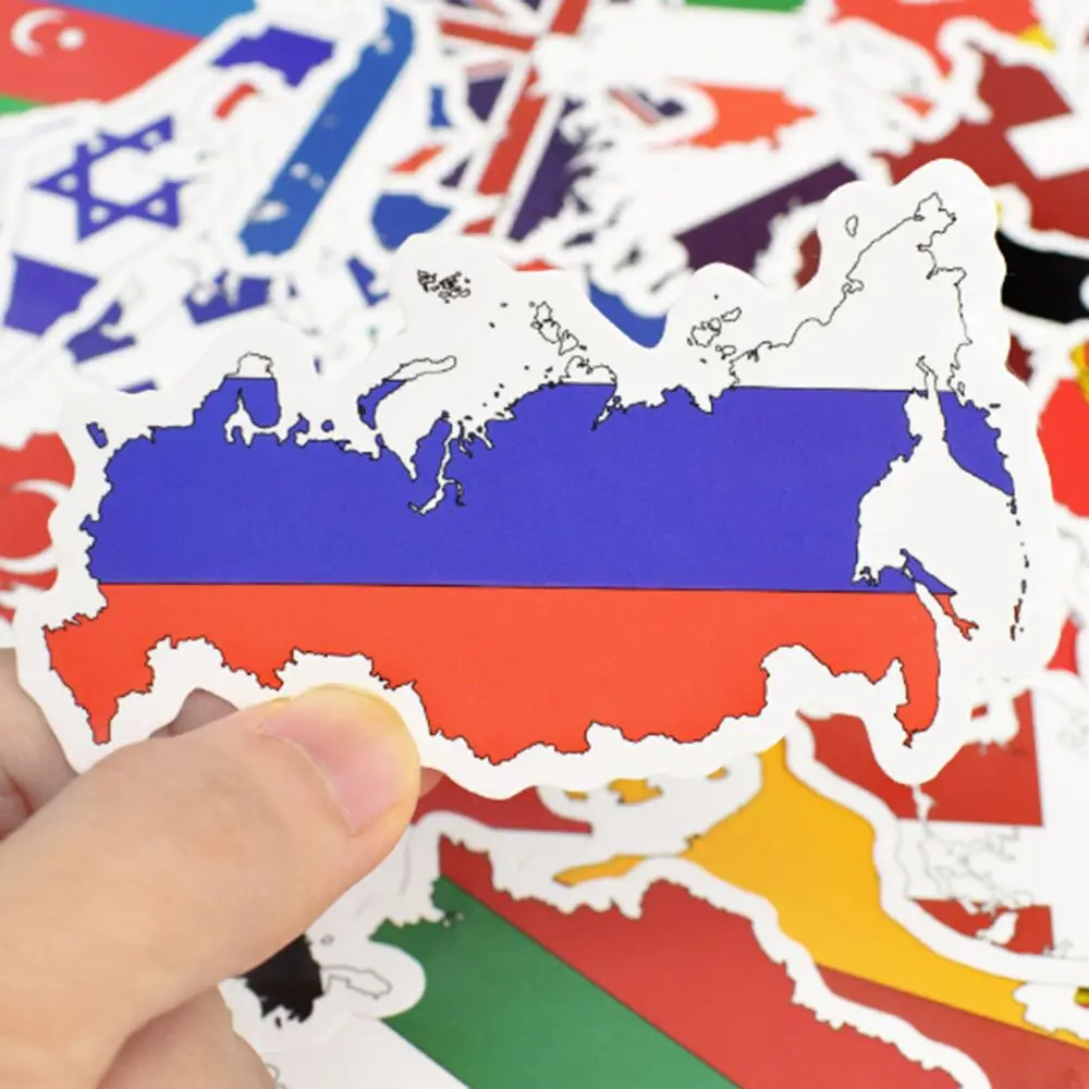 50 шт. Национальный наклейки с флагами игрушки страны карта путешествия
