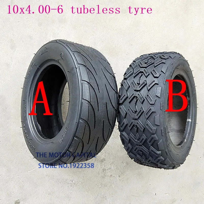 Высококачественная бескамерная вакуумная шина 10X4.00 6 10*4 00 для скутера Harley Electric