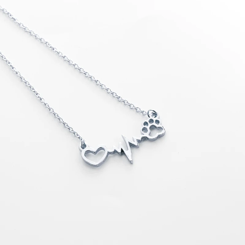 2017 Новый Сердцебиение Ожерелье Спасательный Круг Импульса Кулон Сердце Шарм