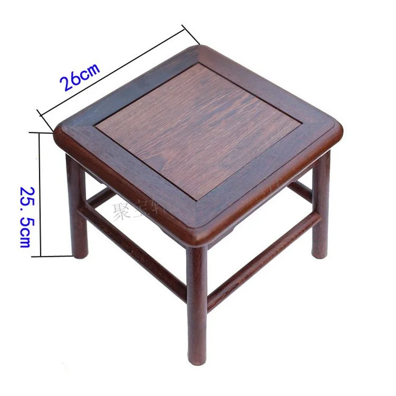 Wenge маленькие квадратные табуреты из красного дерева каменные вазы Будды резьба