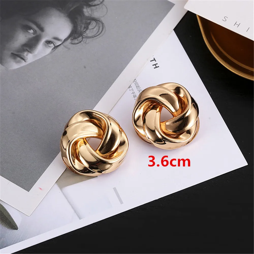 16 видов стилей круглые металлические большие серьги-гвоздики новые серьги