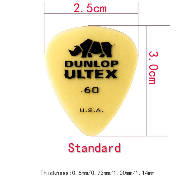 1 шт. Dunlop медиатор для гитары Ultex standard/Sharp/triangle/Plectrum 0,6 мм-1,14 мм медиатор для гитары аксессуары для гитарных частей