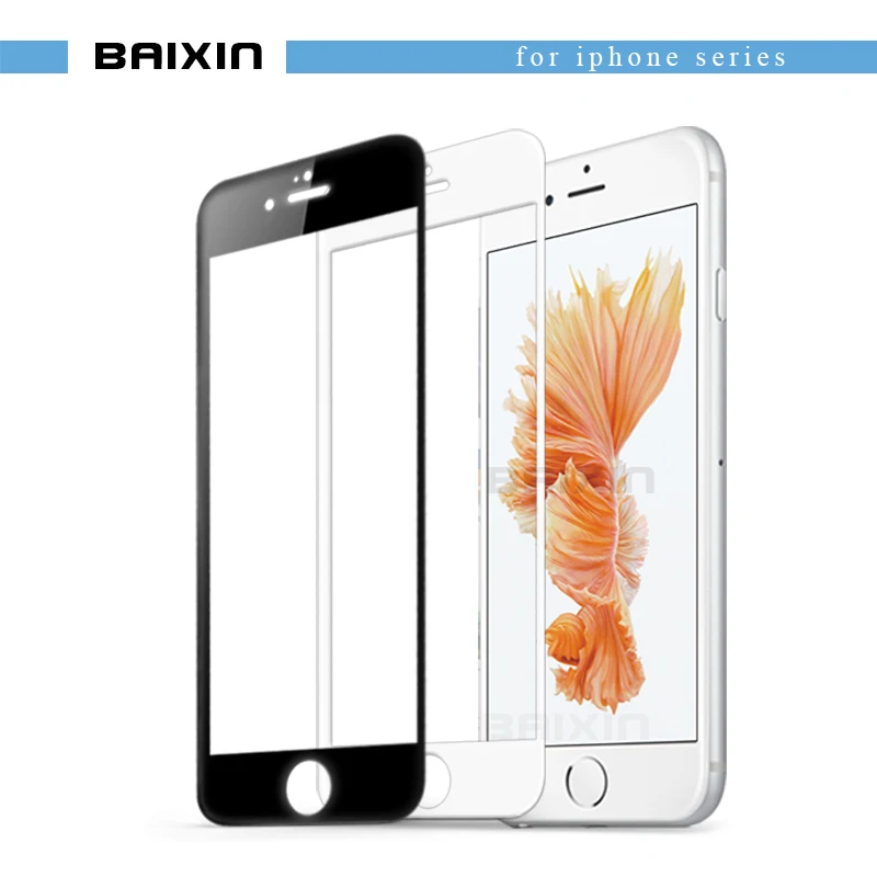 Защитное стекло baixin закаленное с полным покрытием для iPhone 5 5S 5c SE 6 s plus 6S Plus 7