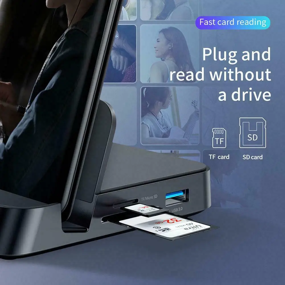 7 in 1 Type C HUB Docking Station Phone Stand Dex Pad Station USB C to HDMI Dock Power Charger Kit For LG Samsung