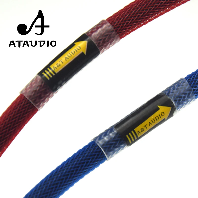 ATAUDIO 1 пара Canare Hifi Rca кабель Hi end 6N OFC 2RCA штекер на штекер|hifi rca cable|rca cablehifi |
