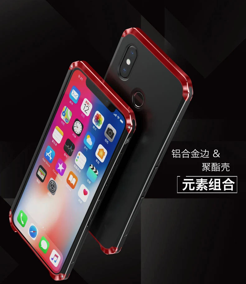 Глобальный противоударный защитный чехол для Xiaomi Redmi Note8 Pro чехол Роскошный металлический каркас жесткий \ Матовый ТПУ чехол для Redmi Note 7 6 Pro mi9 Coque