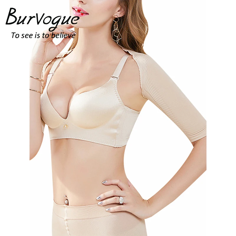 Burvogue для женщин с длинным рукавом Arm Shaper плеча сзади Поддержка Корректор