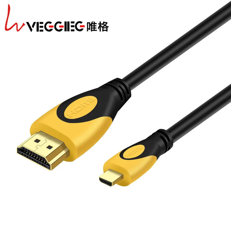 Veggieg микро HDMI к кабель 1 5 м позолоченный 2 высокого Премиум адаптер для HDTV