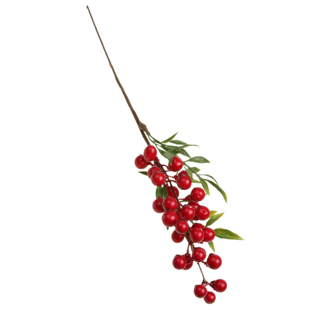 1 шт. ручной работы искусственные свежие растения цветы фруктовые ягоды ветви