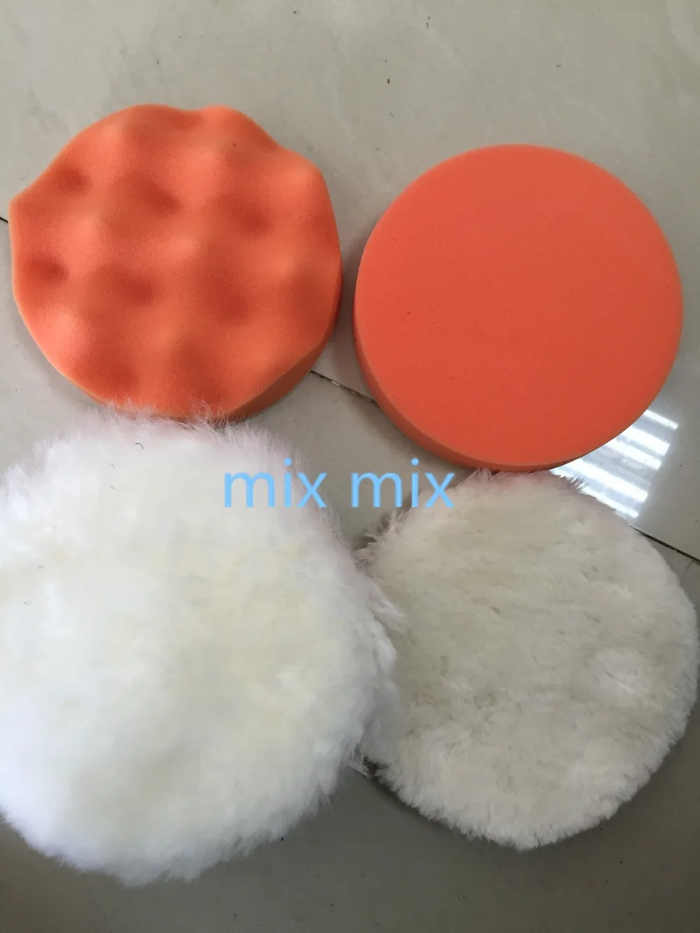 Набор насадок для полировки и буферной насадки Fixmee 5 шт. 4 дюйма + адаптер дрели M10