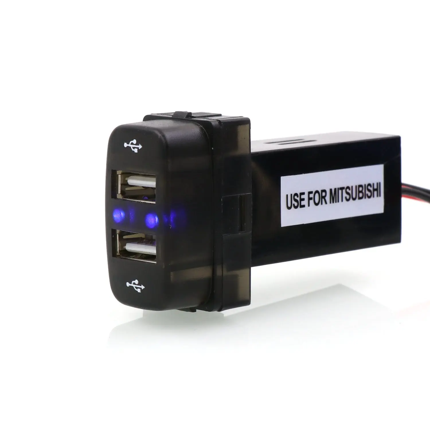 2 USB 5 в 1 а разъем интерфейса с аудиопортом автомобильное зарядное устройство