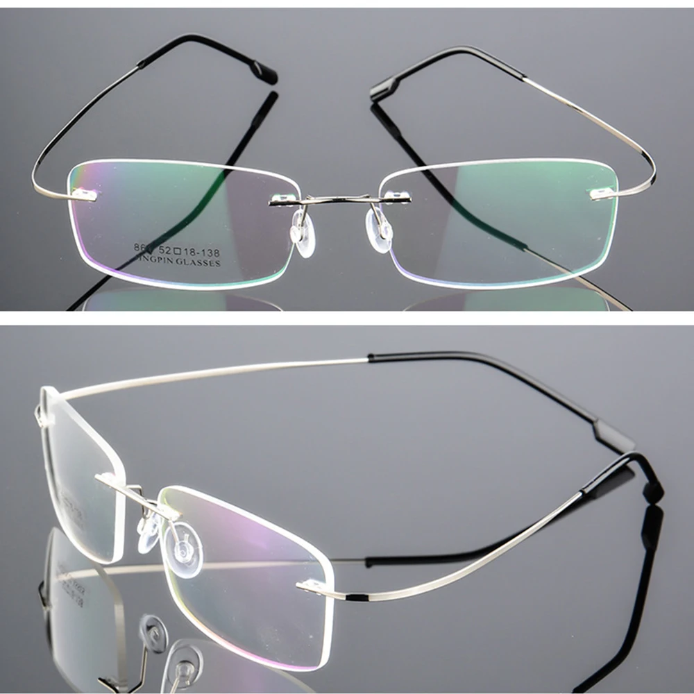 Ульсветильник кие оптические очки без оправы из титанового сплава 9 цветов