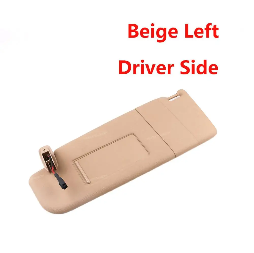 Beige Left Бежевый серый солнцезащитный козырек от солнца левый и правый для Volkswagen Beetle 1998-2010 Golf Passat 1998-2005 B5 Superb 3B0857551 3B0857552 - Цвет: Beige Left