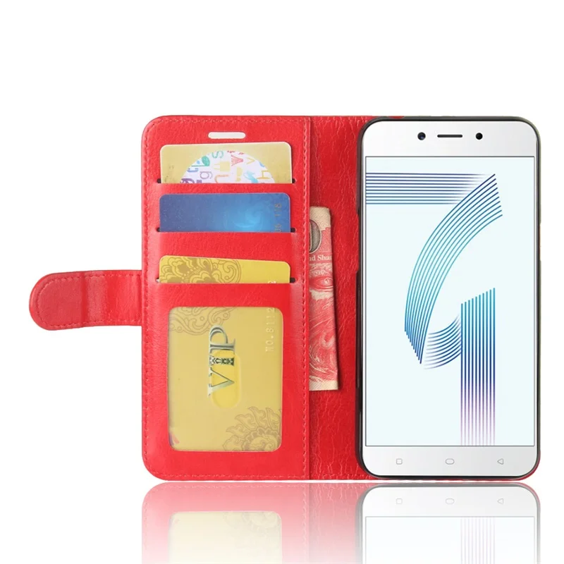 Для на OPPO A71 чехол откидной Чехол для бумажника Искусственная кожа Полный