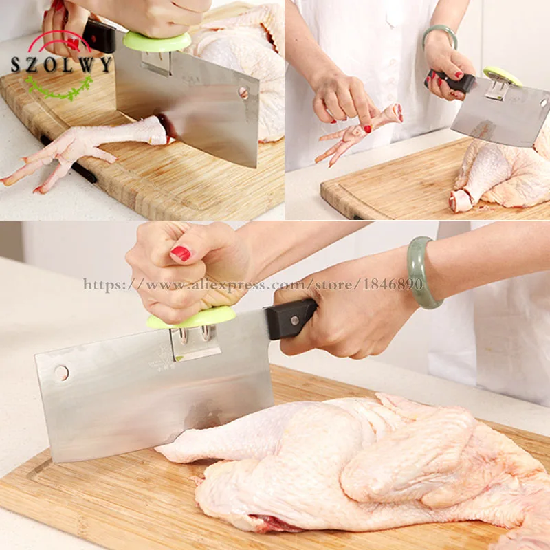 Новый Полезный кухонный режущий вспомогательный прибор из нержавеющей стали