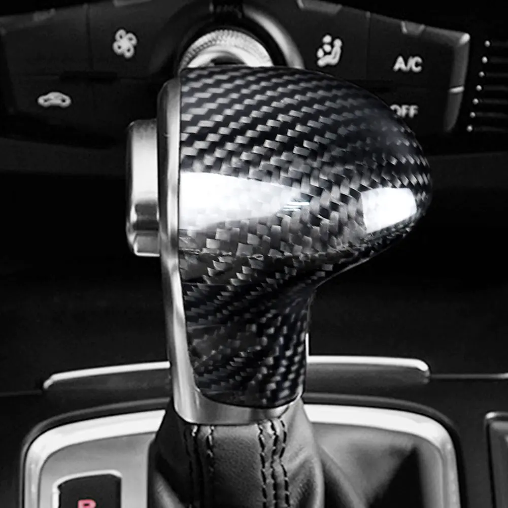 Car Styling Carbon Fiber Gear Shift Knob Cover for Audi A4 A5 A6 C7 A7 Q5 Q7 F-Best | Автомобили и мотоциклы