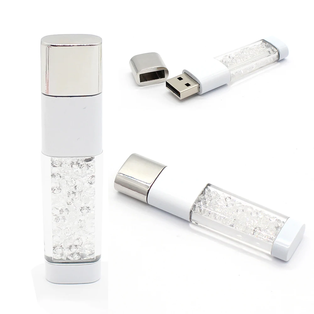 Модный Блестящий Кристалл флеш-диск USB 2,0 32 Гб разноцветные блёстки Pendrive 128M 4GB 8GB 16GB 32BGB 64GB карта памяти U диск