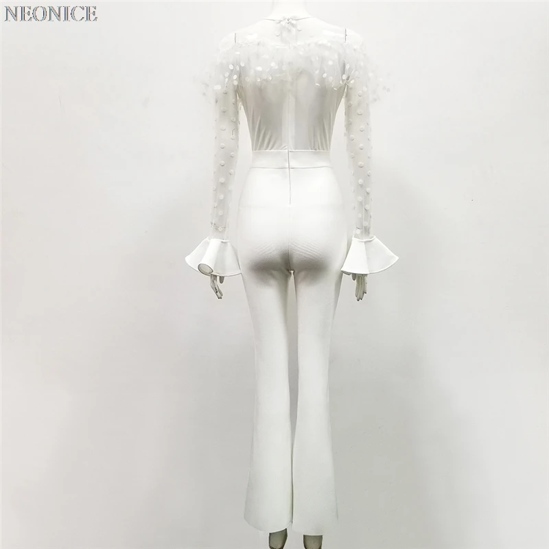 Новинка 2019 женские эластичные Комбинезоны на завязках с разрезом для ночного