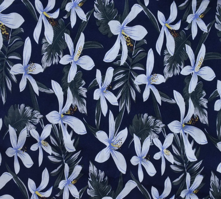 HLQON японский импортный 100% хлопок мягкий материал принт орхидеи для детей ткань
