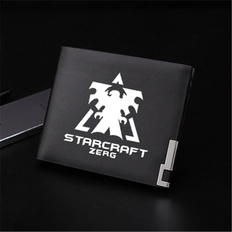 Игровой кошелек StarCraft Zerg со светящимися карточками, кошелек, сумка из искусственной кожи, короткий кошелек с принтом, мультяшная Сумочка для денег, держатель для карт, Длинный кошелек - Цвет: Style 5