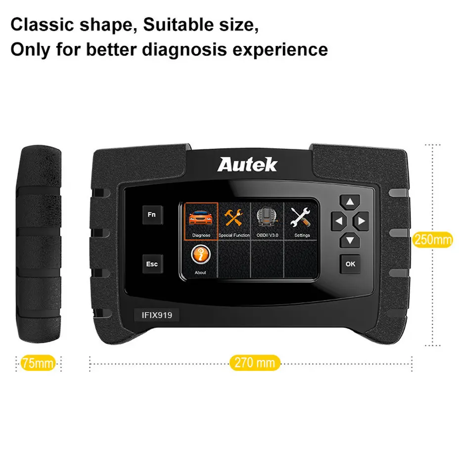 Autek IFIX919 OBD2 автомобильный сканер SRS SAS полная система диагностический инструмент